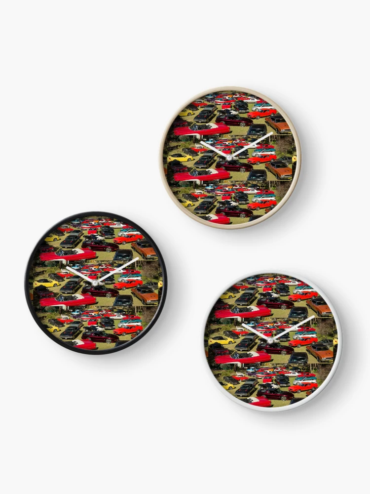 Thumbnail 3 of 4, Clock, Muscle Cars designed and sold by AndyFeltonPix.