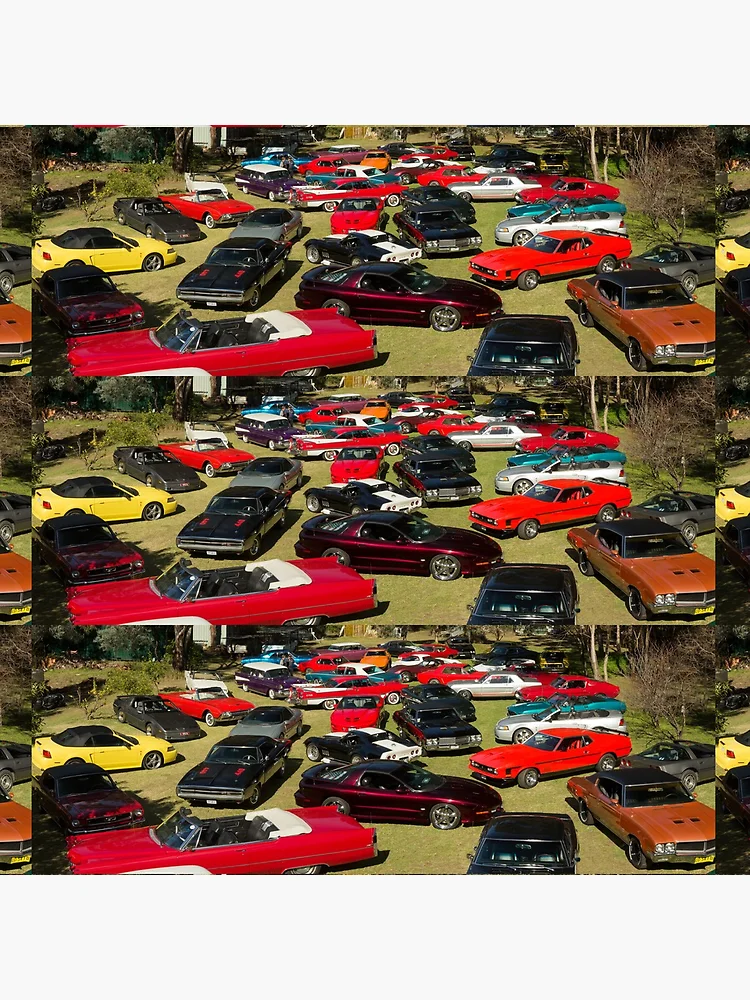 Thumbnail 4 of 4, Clock, Muscle Cars designed and sold by AndyFeltonPix.
