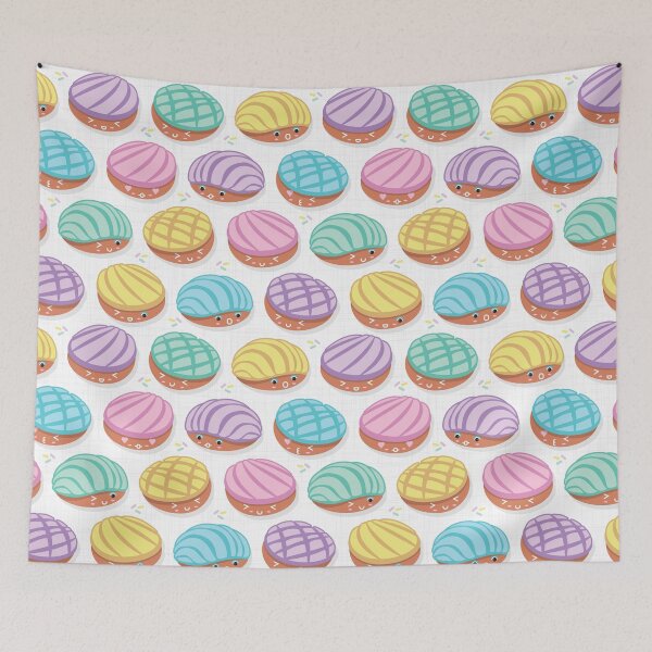 Item preview, Conchas mexicanas kawaii // pan dulce fondo blanco multicolor designed and sold by SelmaCardoso.