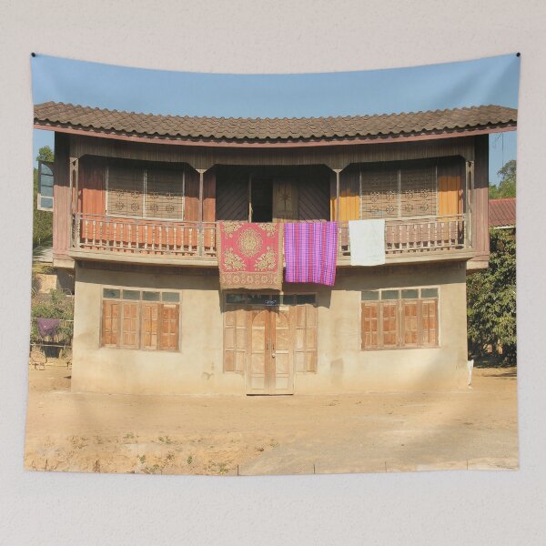 Item preview, Wooden House with Balcony, Vieng Phouka, Laos designed and sold by worldways.