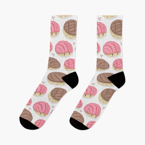 Item preview, Conchas mexicanas kawaii // pan dulce fondo blanco rosa y cafe designed and sold by SelmaCardoso.