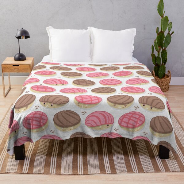 Item preview, Kawaii Mexican conchas // white background pink and brown pan dulce designed and sold by SelmaCardoso.