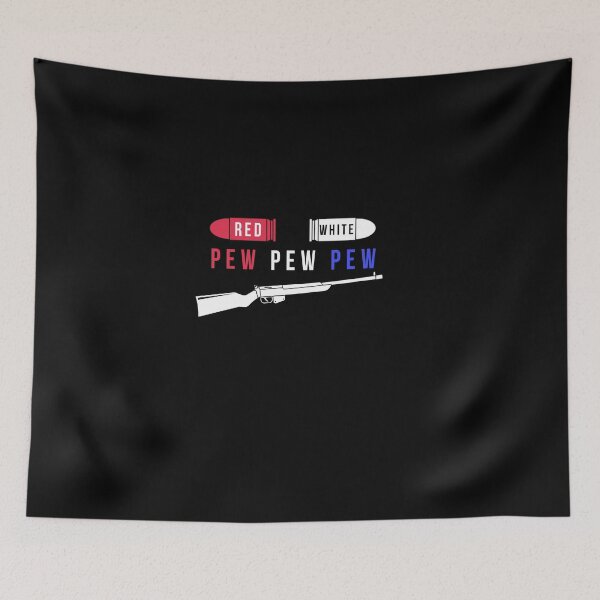 Item preview, Red White And Pew Pew designed and sold by Smart Side.