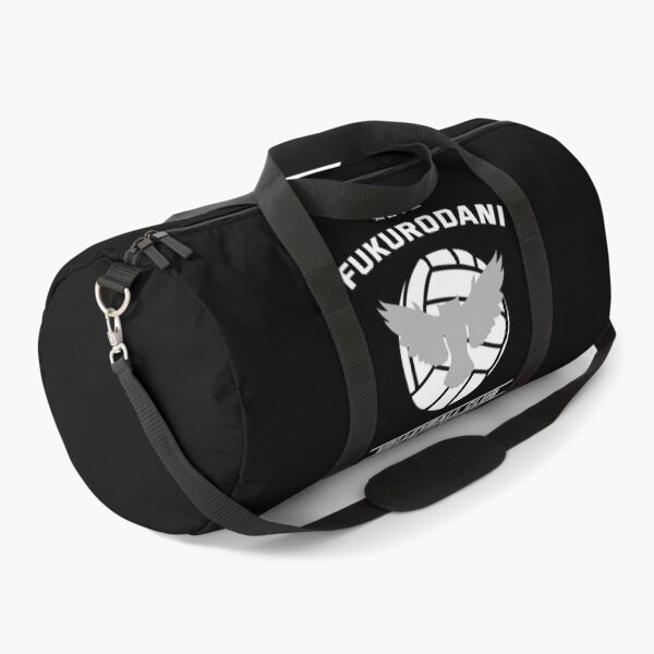 Haikyuu!,Fukudorani High School Volleyball Club, Hey Hey Hey, White Text Duffle Bag