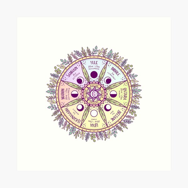 Wheel of the Year Art Print