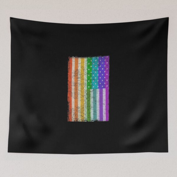 Item preview, Gay Pride Rainbow Us Flag designed and sold by flippinsg.