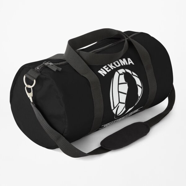 Haikyuu!,Nekoma High School Volleyball Club, White Text Duffle Bag