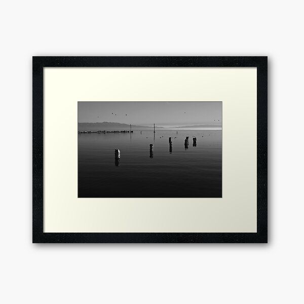 North Shore of Salton Sea Sunrise Framed Art Print
