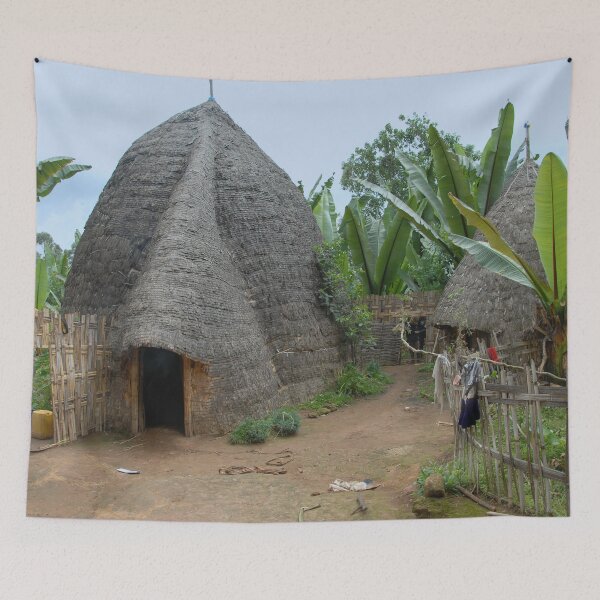 Item preview, Dorse Village Bamboo Houses Street, Etiopia, Africa designed and sold by worldways.