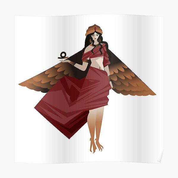 Ishtar Mesopotamia Winged Bird Woman Goddess Poster By Matintheworld