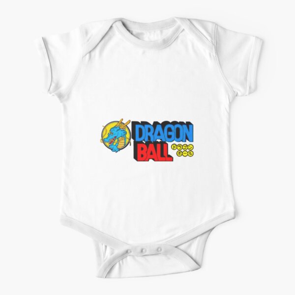 Dragonball Original Retro Logo Baby One Piece By Ukawa Redbubble