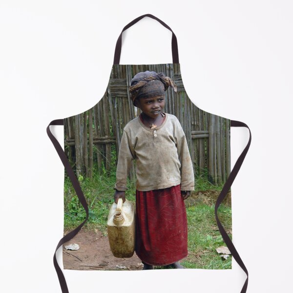 Item preview, African Ethiopian Dorze Little Girl Carriing Watter Portrait designed and sold by worldways.
