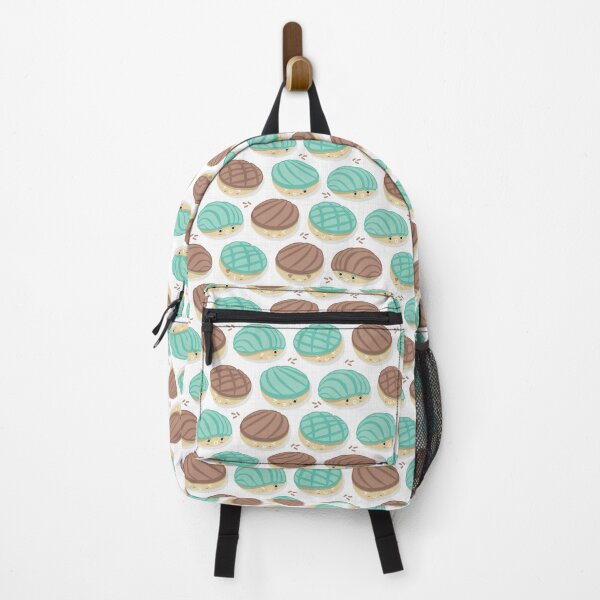 Item preview, Conchas mexicanas kawaii // fondo blanco agua menta y pan dulce marrón designed and sold by SelmaCardoso.