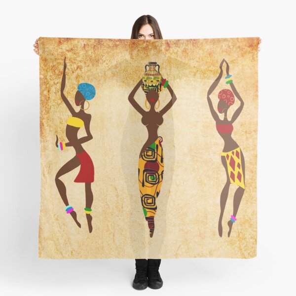 Dancing African women art Scarf