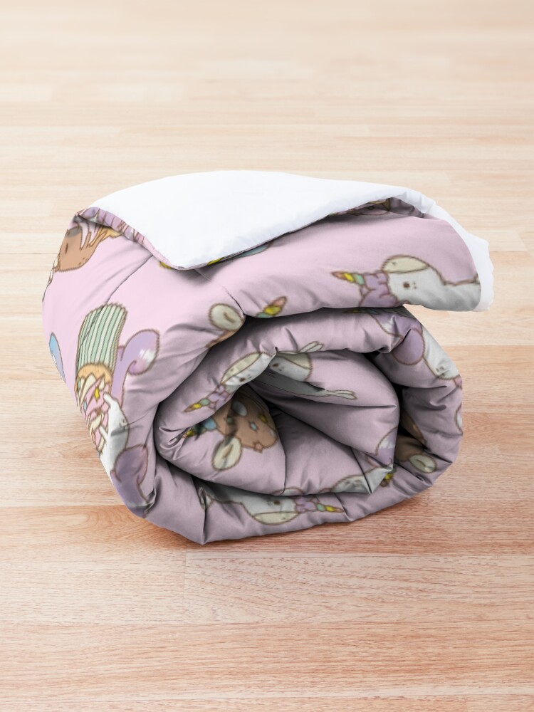 Alternate view of Bubu the Guinea pig, Unicorn Party Comforter