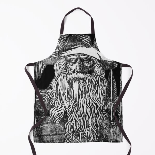 Item preview, Odin - Woodblock Print - Black designed and sold by CleaViolet.