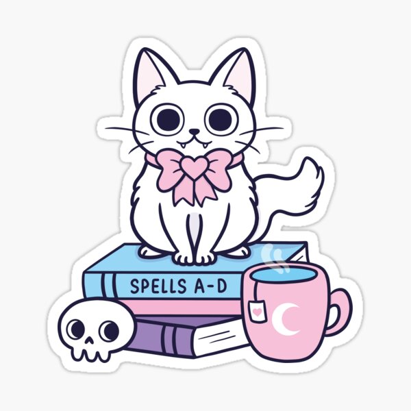Item preview, White Feline Familiar 02 | Nikury designed and sold by nikury.