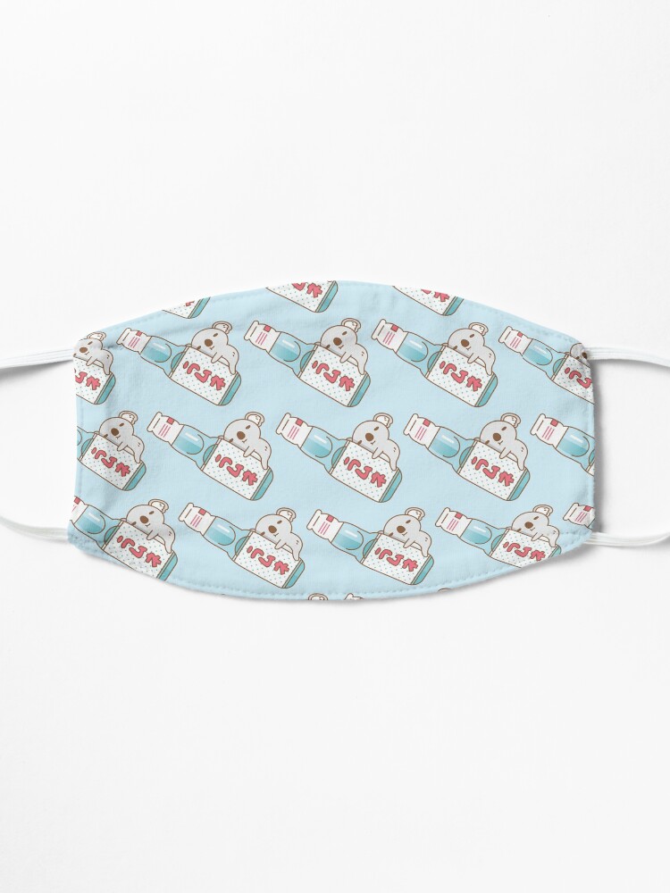 Alternate view of Baby koala with ramune japanese soda Mask