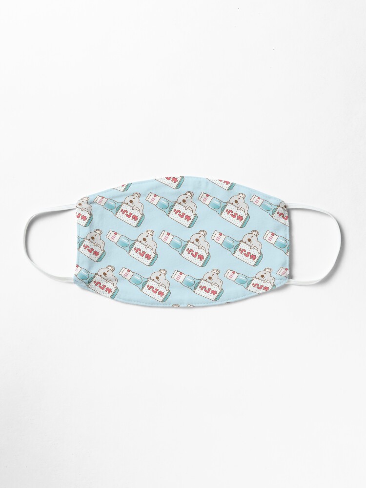 Alternate view of Baby koala with ramune japanese soda Mask