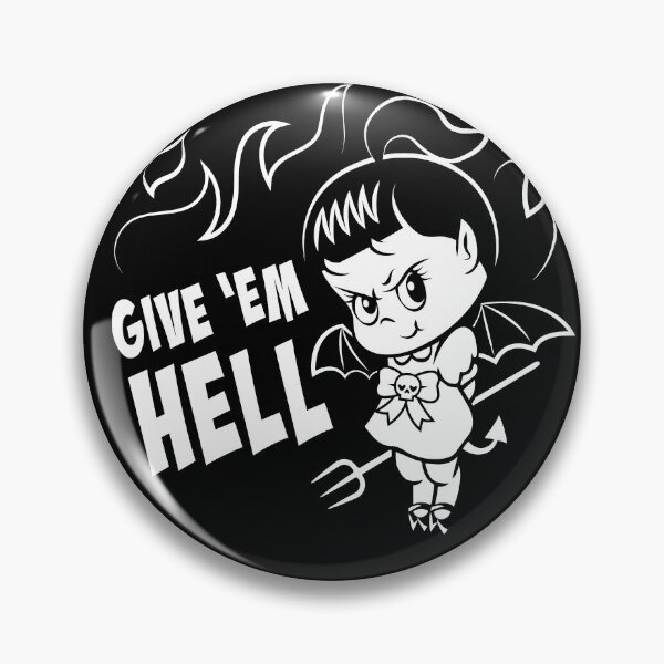 Item preview, Give 'em Hell Devil Doll Cutie designed and sold by SpreadForSatan.