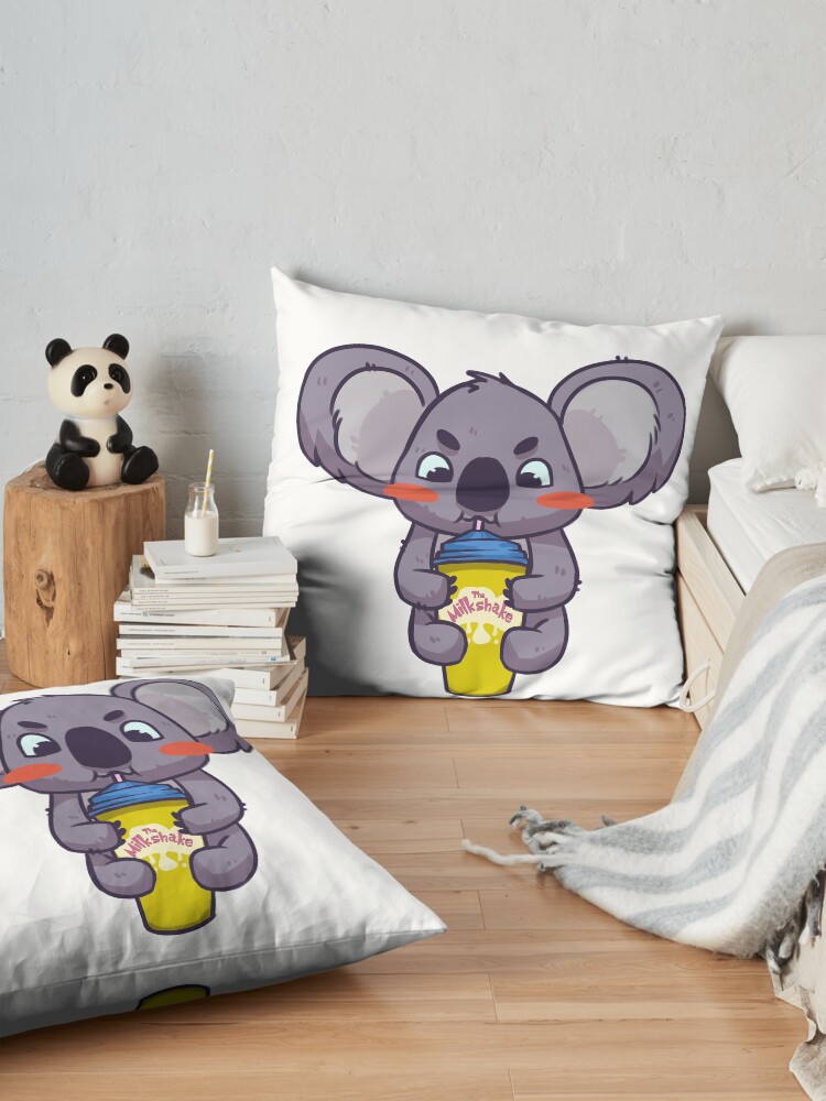 Vista alternativa de Cojines de suelo Koala bebiendo un batido