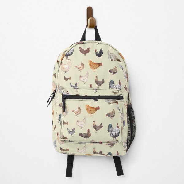 Item preview, Chicken Happy on Cream background designed and sold by NormaJeaneStudio.