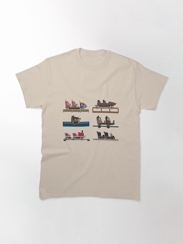 Alternate view of Dollywood Coaster Car Design Classic T-Shirt