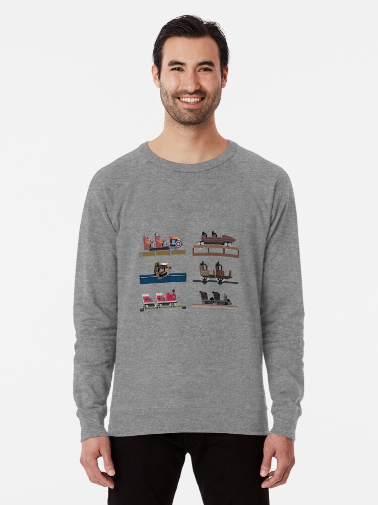 Dollywood Coaster Car Design Lightweight Sweatshirt