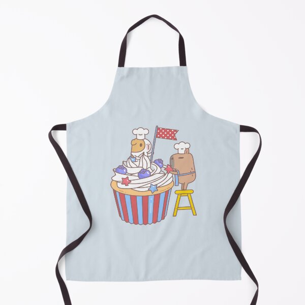 Item preview, Guinea pig and capybara making a cupcake  designed and sold by Miri-Noristudio.