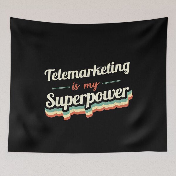 Item preview, Telemarketing is my Superpower  designed and sold by Custom365.