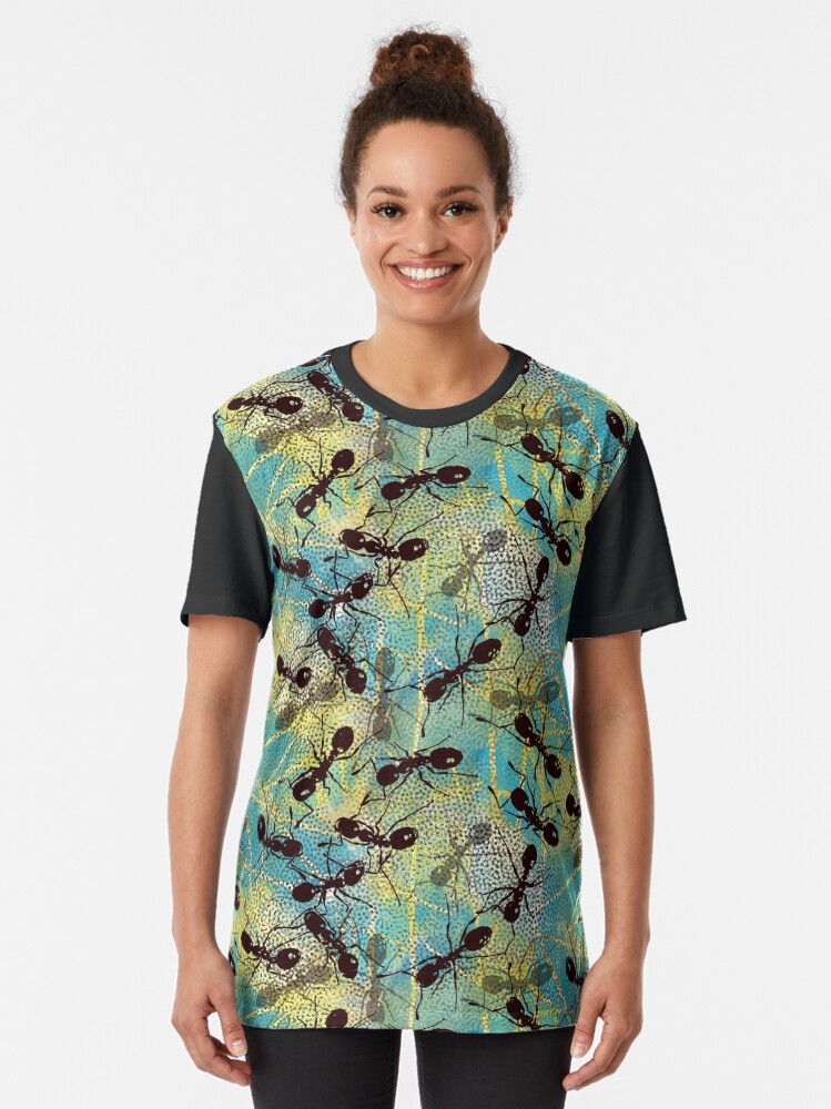 Alternate view of Busy, busy, busy Graphic T-Shirt