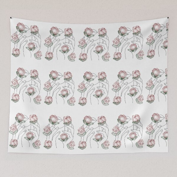 Item preview, Minimalistic flower face designed and sold by soqhiee.