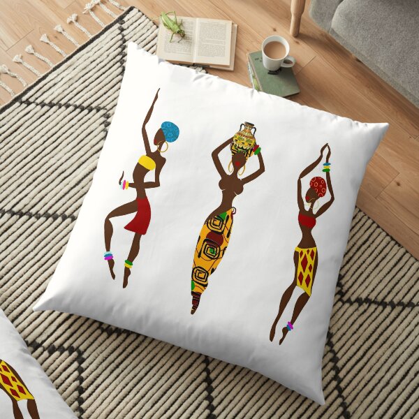 African women art Floor Pillow