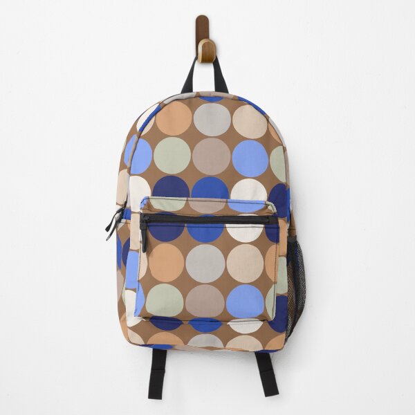 Item preview, Mid-Century Giant Dots, Taupe, Beige and Blue designed and sold by Marymarice.