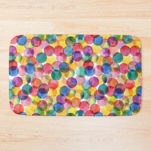 Item preview, watercolor abstract multicolor pattern rainbow watercolor designed and sold by bertiescrochu.