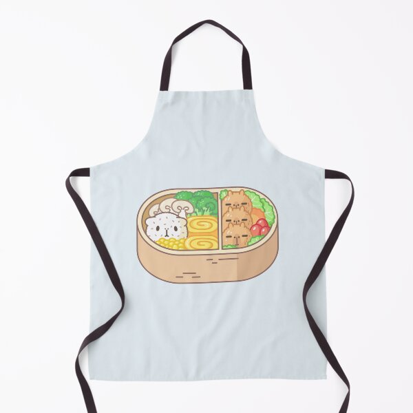 Bubu and Moonch, Guinea pig and capybara bento Apron
