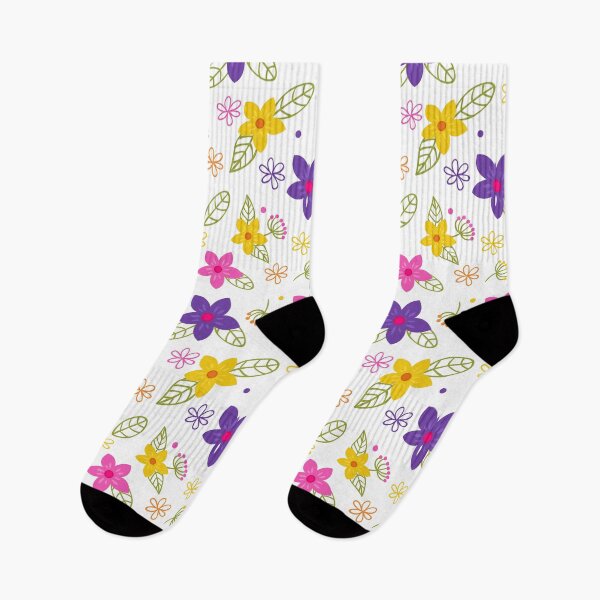 Item preview, Colorful Hand Drawn Spring Flowers Pattern designed and sold by parazitgoodz.