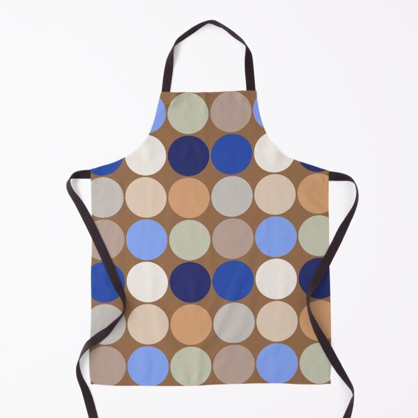 Item preview, Mid-Century Giant Dots, Taupe, Beige and Blue designed and sold by Marymarice.