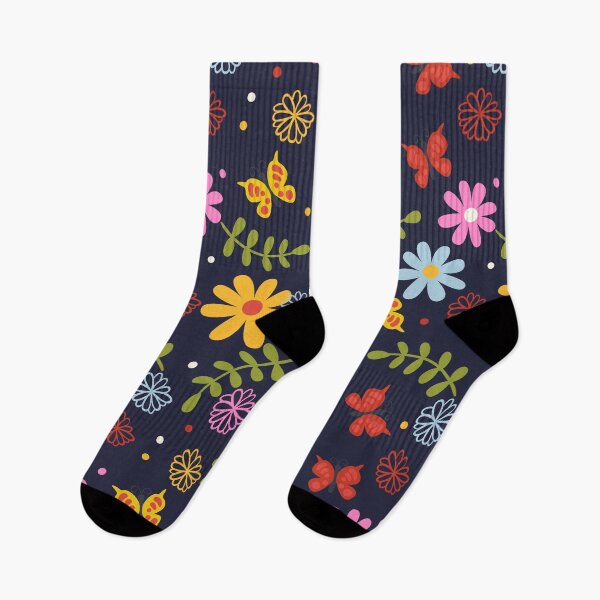 Item preview, Colorful Spring Flowers and Butterfly Pattern designed and sold by parazitgoodz.