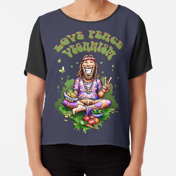 Love and Peace Chiffon Top