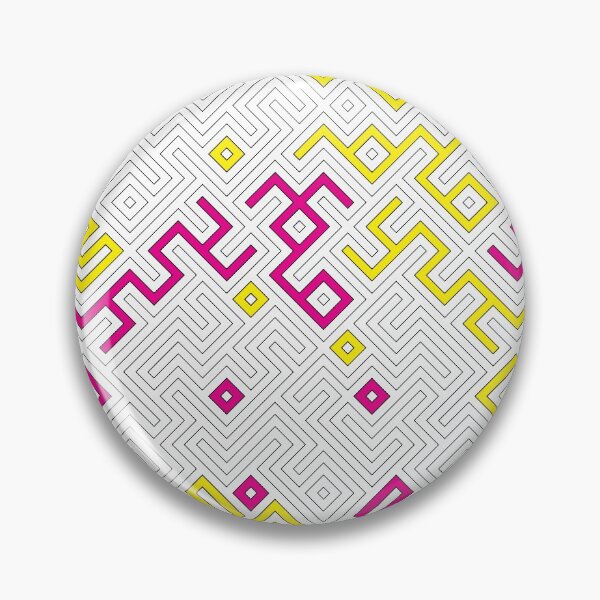 Item preview, Yellow and Pink Geometric Labyrinth Background designed and sold by parazitgoodz.