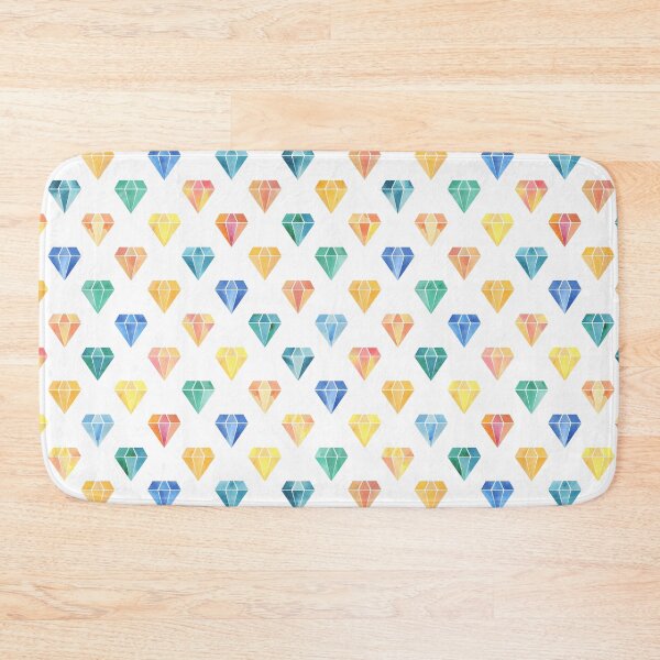 Item preview, diamond watercolor abstract multicolor pattern rainbow watercolor designed and sold by bertiescrochu.