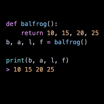 Artwork thumbnail, Python Value From Function by BalfrogClothing