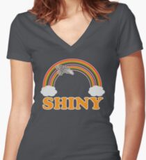 Firefly - Serenity | Double rainbow Women's Fitted V-Neck T-Shirt