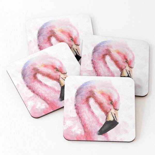 Item preview, Pink Watercolor Flamingo | Watercolour Painting designed and sold by DinaKD.