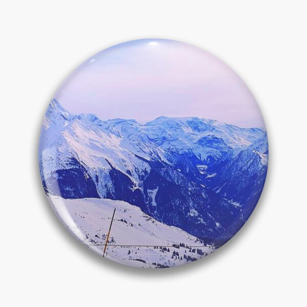 Item preview, La Plagne Mountain Avalanche Warning Skiing Artwork designed and sold by JollyKRogers.