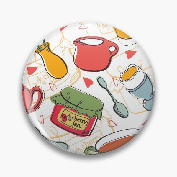 Item preview, Hand Drawn Breakfast Food and Drinks Pattern designed and sold by parazitgoodz.