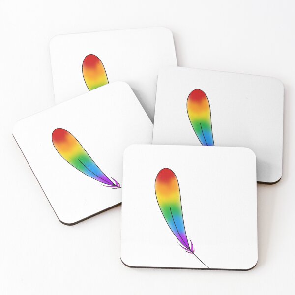 Item preview, Rainbow feather  designed and sold by SapphoBee.