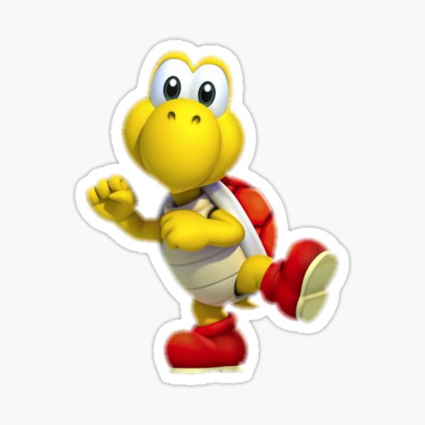 Koopa Troopa amarilla Pegatina