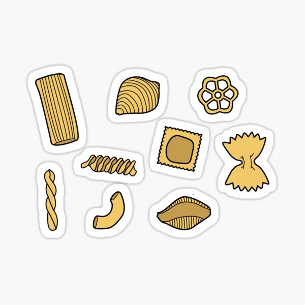 Pasta Sticker Pack Sticker